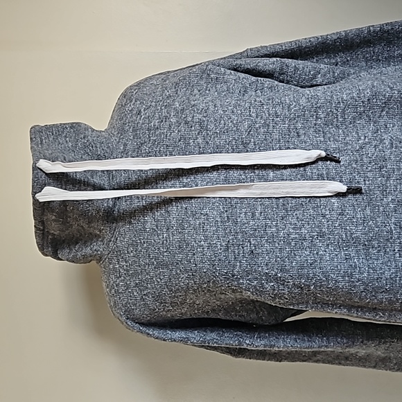 J.crew wool blend sweatshirt cropped cowl neck with drawstrings size small - Picture 4 of 14